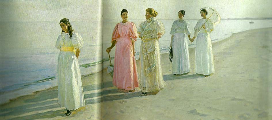 Michael Ancher en strandpromenade